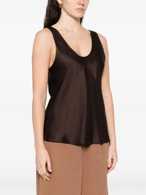 ANINE BING scoop-neck top - Brown