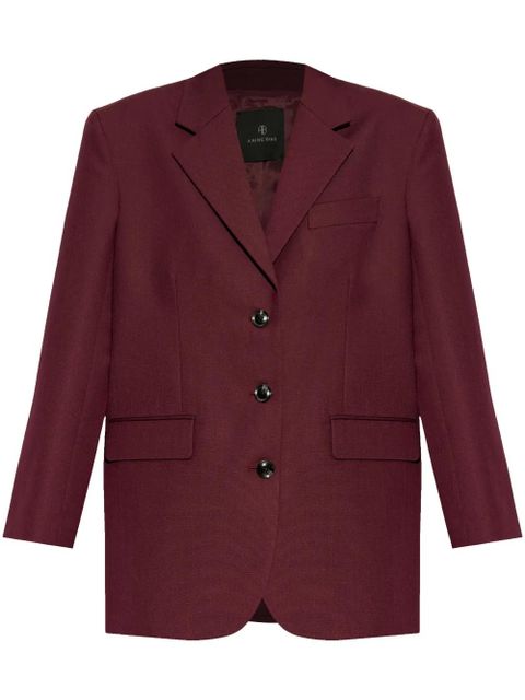 ANINE BING shoulder pad blazer - Red - zdjęcie produktu nr 1