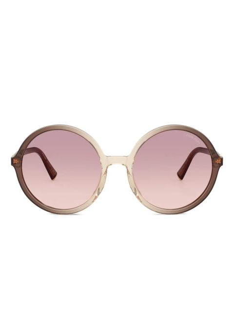 Miu Miu Eyewear round-frame sunglasses - Neutrals - zdjęcie produktu nr 1