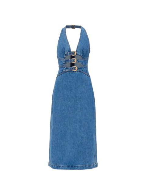 Cult Gaia halterneck cut-out buckle midi dress - Blue - zdjęcie produktu nr 1