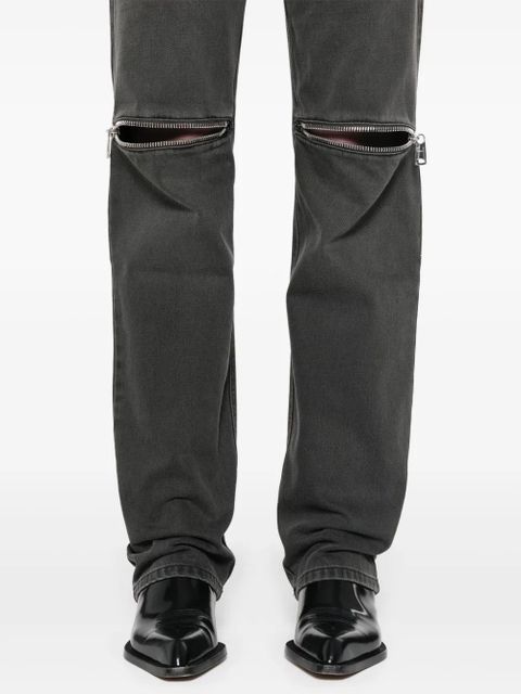Coperni knee-zip jeans - Grey