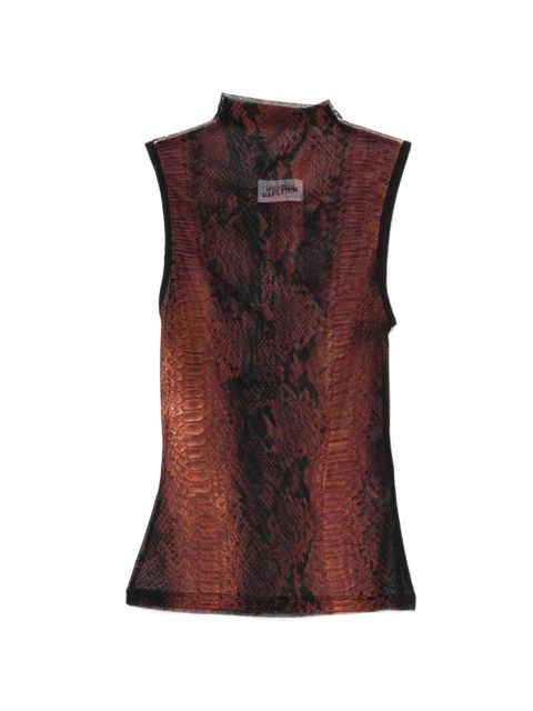 Jean Paul Gaultier animal-print top - Brown - zdjęcie produktu nr 1