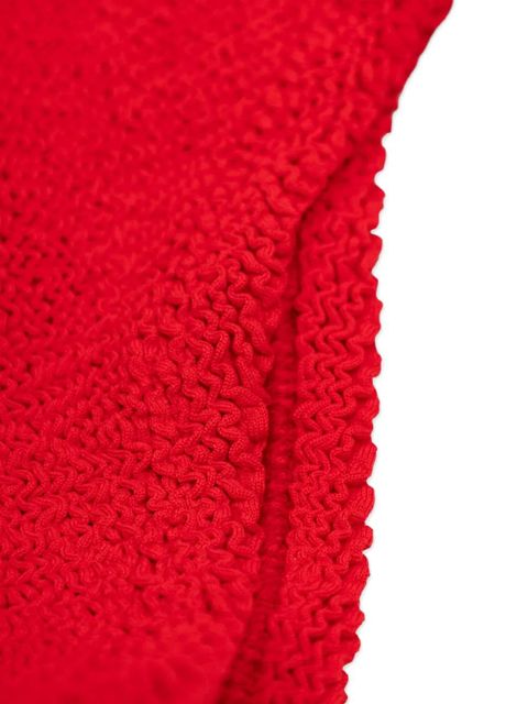 Hunza G Classic crinkle swimsuit - Red