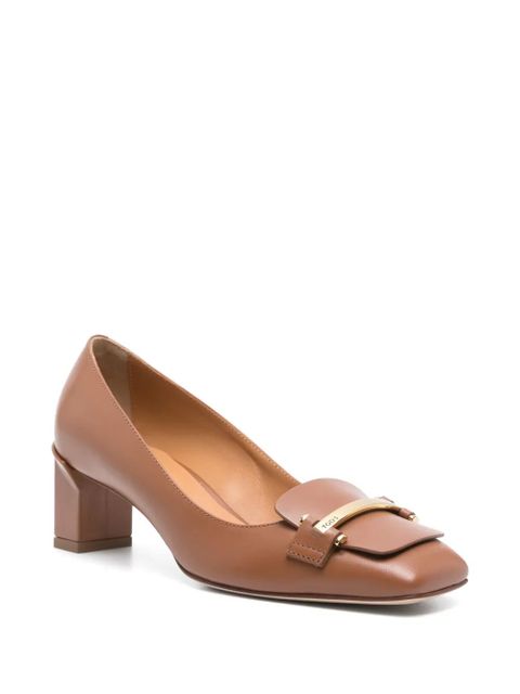 Tod's 50mm leather pumps - Brown - zdjęcie produktu nr 2