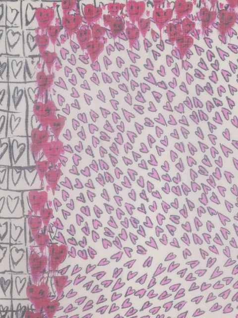 Zadig&Voltaire Kerry Hearts scarf - Neutrals - zdjęcie produktu nr 2