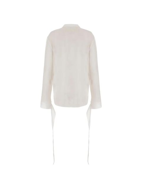 The Frankie Shop tie-detail shirt - White - zdjęcie produktu nr 2