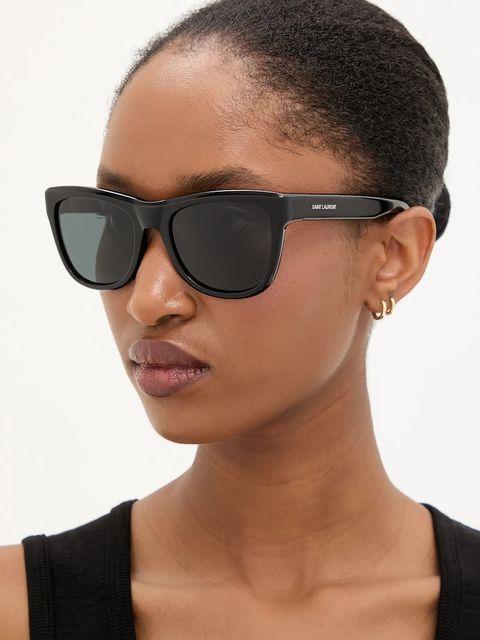 Saint Laurent okulary przeciwsłoneczne damskie kolor czarny SL 816 - zdjęcie produktu nr 1