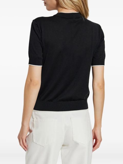 Balmain ribbed T-shirt - Black