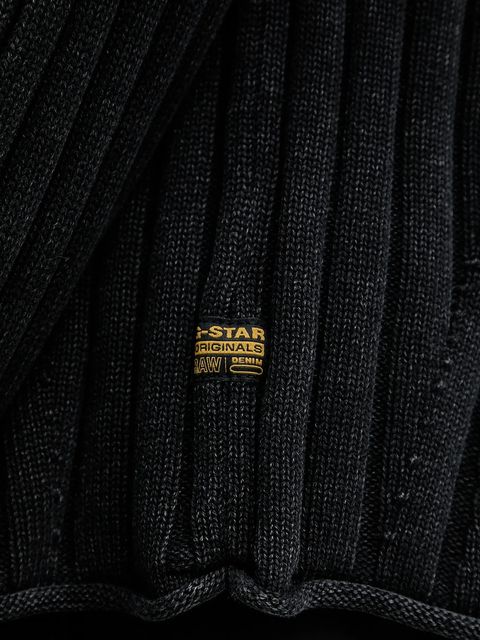 G-Star sweter bawełniany 0 damski kolor czarny z golfem D27172.D630