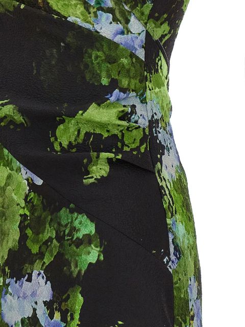 Victoria Beckham floral printed dress - Green