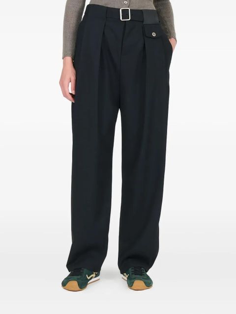 LOEWE pleated belted pants - Black - zdjęcie produktu nr 1