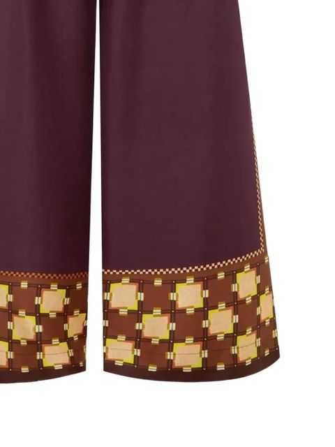 ALEMAIS Wilson drawstring patterned trousers - Red - zdjęcie produktu nr 2