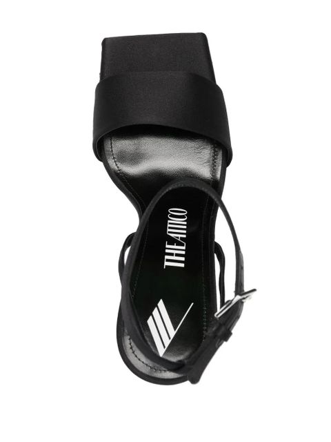 The Attico Cheope 105mm sandals - Black