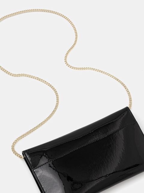 Patrizia Pepe kopertówka skórzana kolor czarny 2B5460 L125 - zdjęcie produktu nr 2