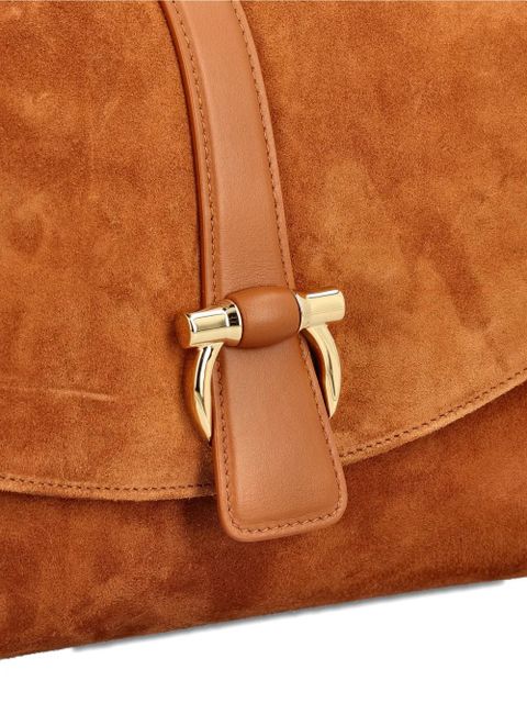 Ferragamo forn-flap shoulder bag - Brown