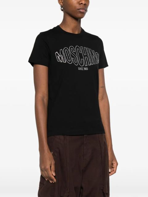 Moschino logo-embellished T-shirt - Black