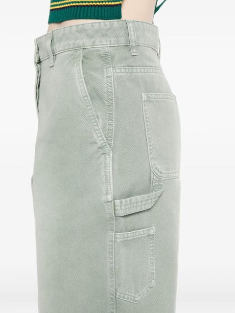 Miu Miu logo cargo pants - Green