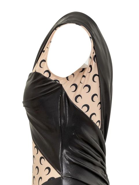 Marine Serre Moon-print bodysuit - Black
