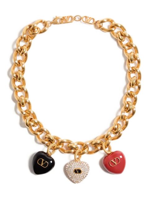 Valentino Garavani heart charm gold-tone necklace - zdjęcie produktu nr 1