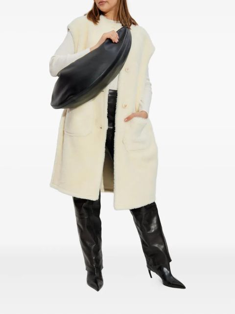 Marni button-fastening patch-pocket vest - White