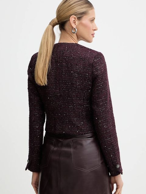 Morgan marynarka kolor bordowy jednorzędowa gładka VIKAVA - zdjęcie produktu nr 2