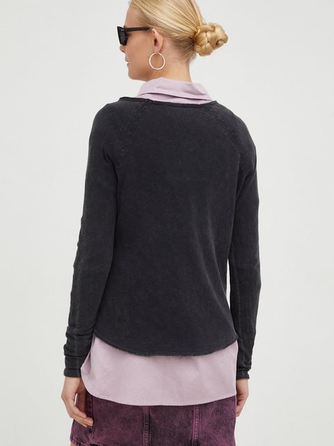 American Vintage longsleeve bawełniany T-SHIRT ML COL BATEAU