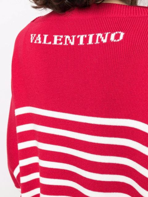 Valentino Garavani horizontal-stripe jumper - Red - zdjęcie produktu nr 2