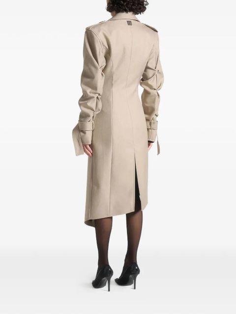Manière De Voir Joana double-breasted trench coat - Neutrals - zdjęcie produktu nr 2