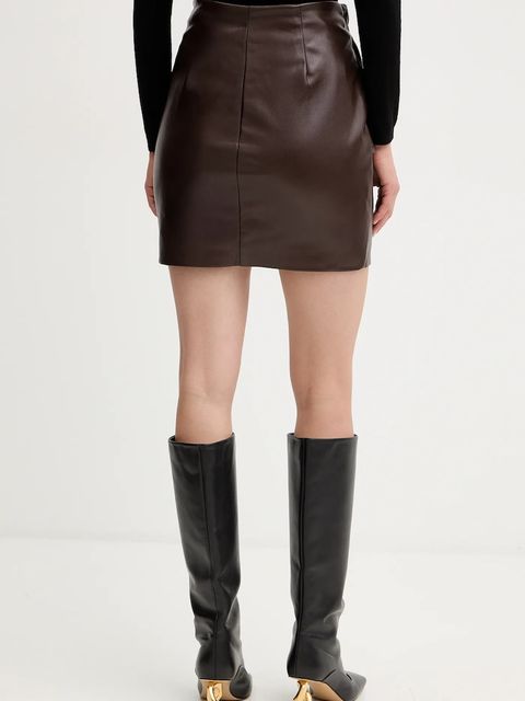 Guess spódnica ALIENOR kolor brązowy mini ołówkowa W5BD75 WGIK0