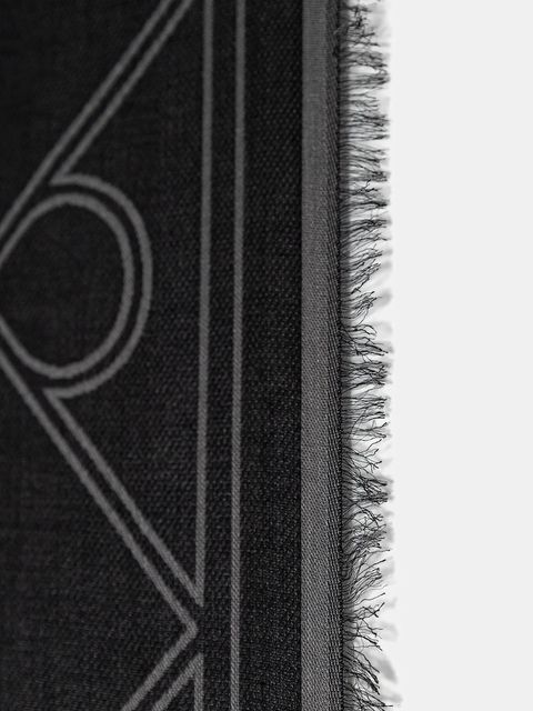 Calvin Klein chusta damska kolor czarny wzorzysta LV04F8077G