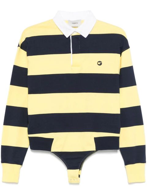 Coperni striped polo bodysuit - Yellow - zdjęcie produktu nr 1