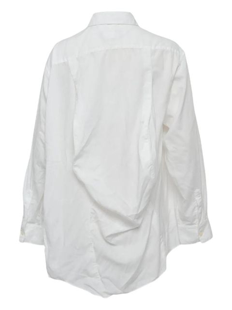 Comme Des Garçons asymmetrical-hem shirt - White - zdjęcie produktu nr 2