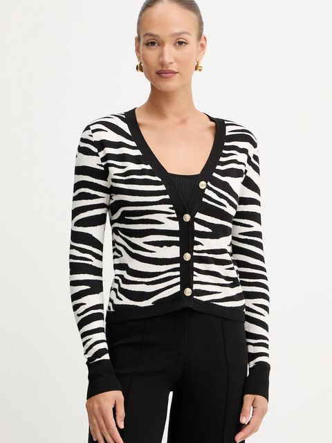 Morgan kardigan damski kolor czarny lekki MZOO - zdjęcie produktu nr 1