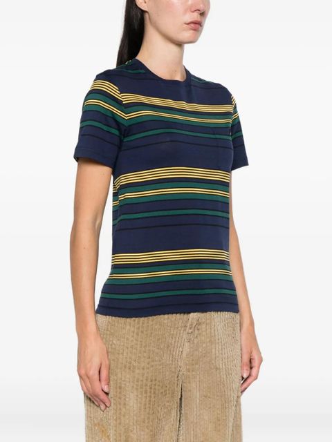Miu Miu striped pocket top - Blue