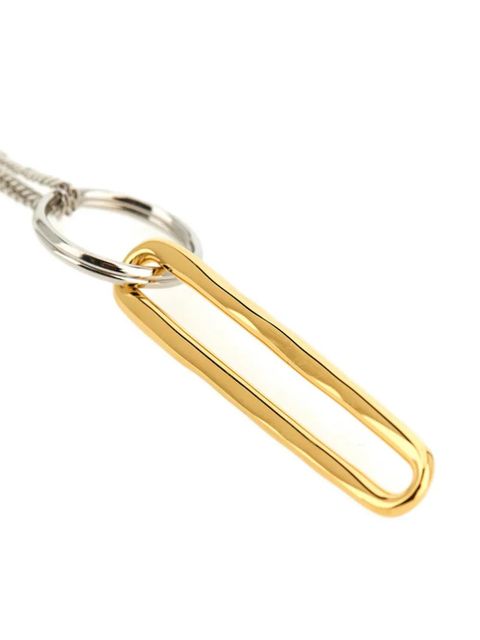 Jil Sander 601 handmade pearl pendant necklace - Silver