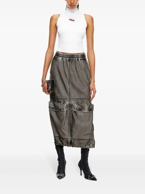 Diesel M-Onervax mock-neck top - White