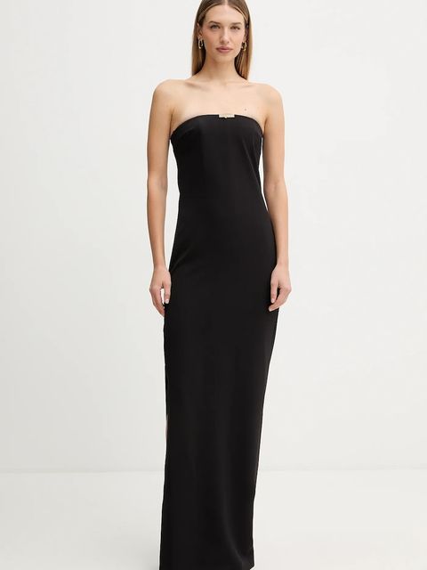 Elisabetta Franchi sukienka kolor czarny maxi prosta ABR4652E3 - zdjęcie produktu nr 1