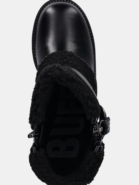 Buffalo botki Killah Fold Boot Warm damskie kolor czarny na słupku 1220081-BLK