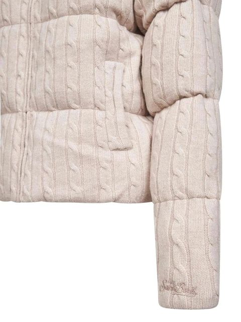 MC2 Saint Barth cable-knit quilted coat - Neutrals - zdjęcie produktu nr 2