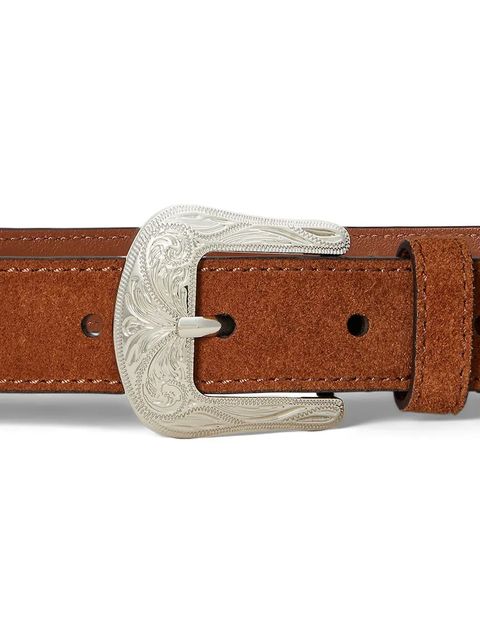 Lauren Ralph Lauren pasek skórzany damski kolor brązowy 412980914 - zdjęcie produktu nr 2