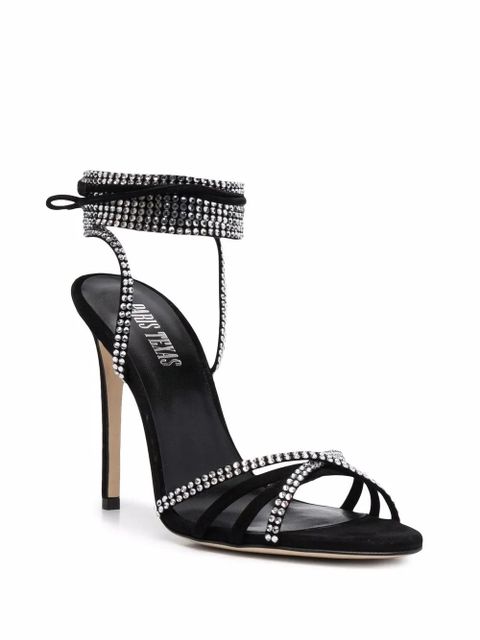 Paris Texas Holly Nicole crystal-embellished sandals - Black
