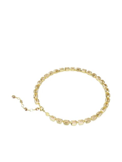 Swarovski Millenia Tennis gold-tone emerald-cut necklace - zdjęcie produktu nr 2