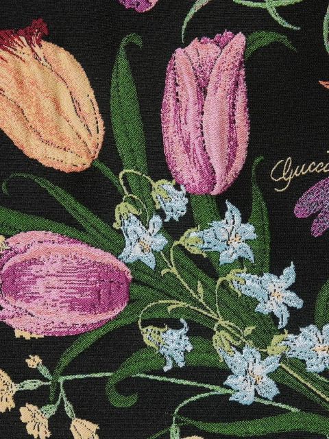 Gucci floral brocade mini dress - Black - zdjęcie produktu nr 2