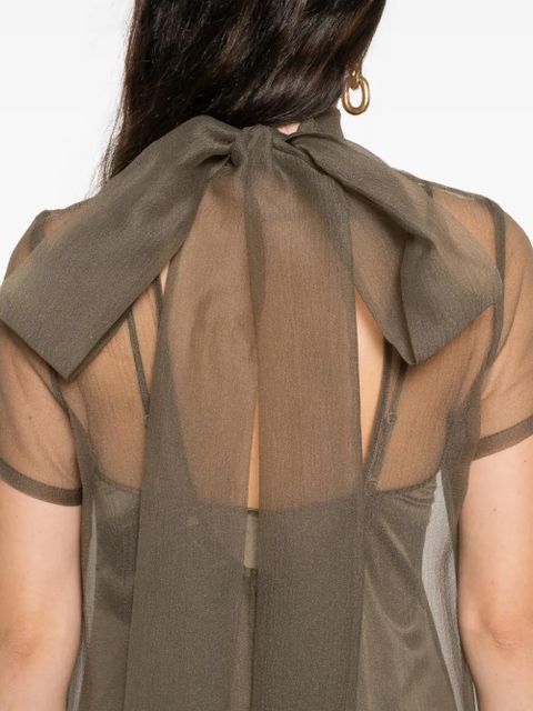 STAUD Calluna ruffled maxi dress - Green