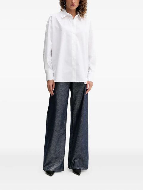 TWINSET butterfly-appliqué shirt - White - zdjęcie produktu nr 2