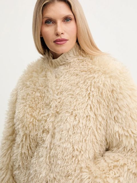 Stand Studio płaszcz Charlotte kolor beżowy 66585-9422