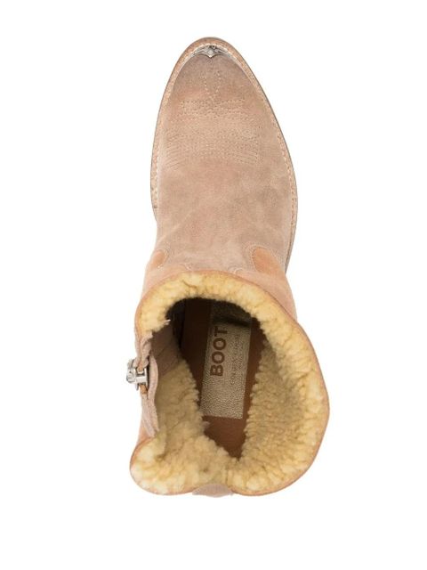 Golden Goose shearling-lined Western ankle boots - Neutrals