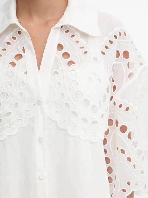 Charo Ruiz Ibiza Tao broderie anglaise top - White