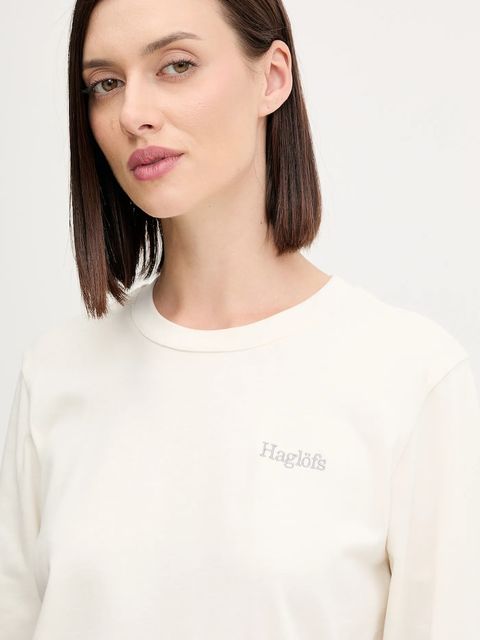 Haglöfs longsleeve damski kolor beżowy 607663