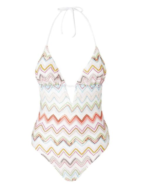 Missoni zigzag swimsuit - White - zdjęcie produktu nr 1